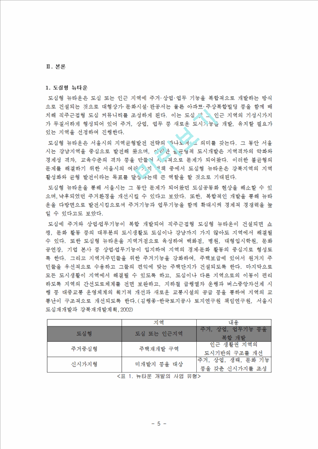 [★★평가우수자료★★][정책 분석, 왕십리 뉴타운 정책 분석] 도시재생사업 및 뉴타운 사업의 정의 및 목적, 향후 정책방향 모색, 뉴타운 정책 방향 제언.hwp